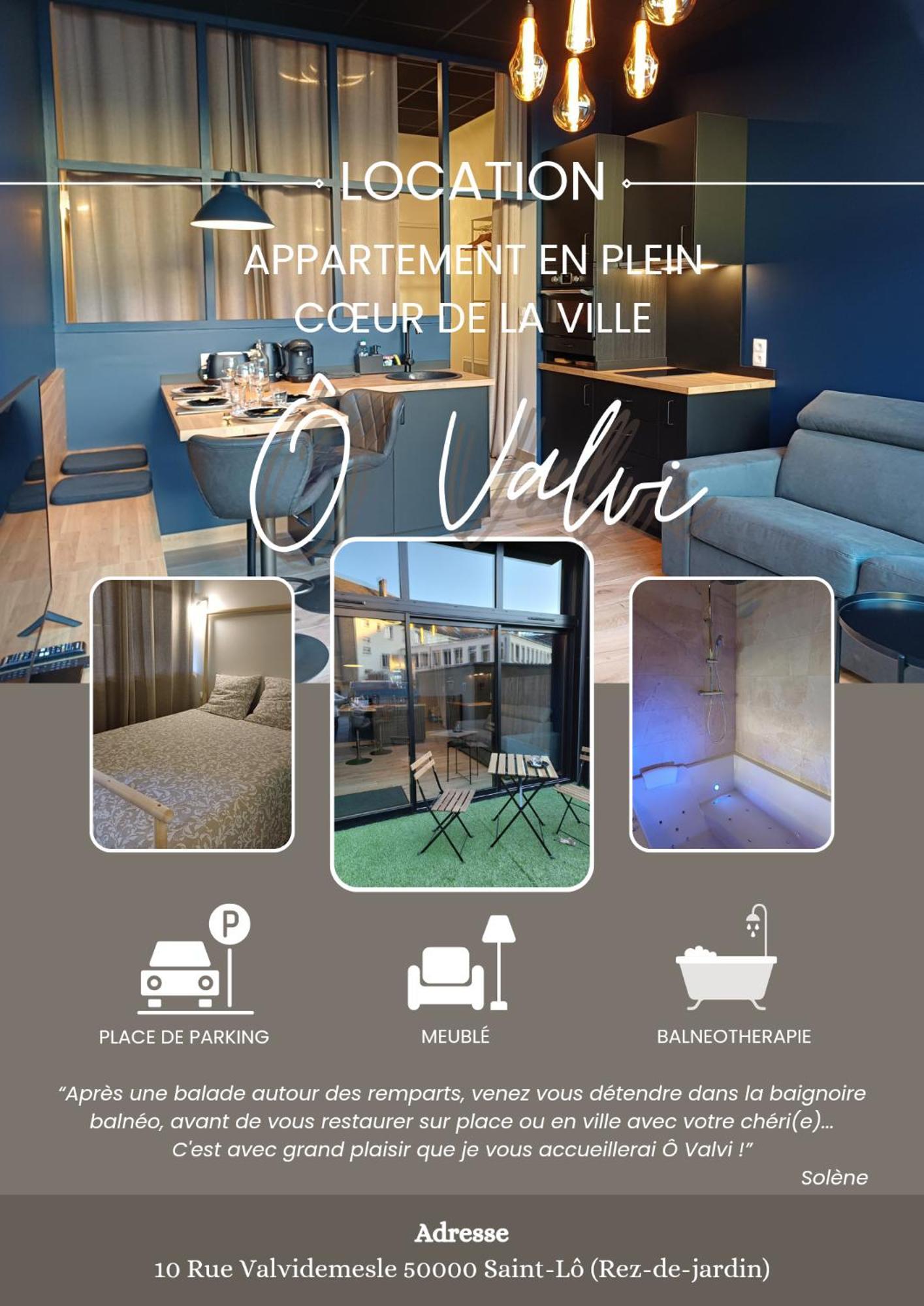 Apartment O Valvi : Loft Avec Balneo, Terrasse Et Parking *